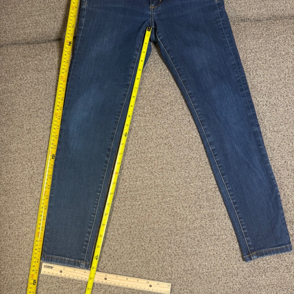 Banana Republic Sculpt Skinny Jeans Womens 27/4 Blue Denim High Rise Dark Wash - Picture 3 of 6
